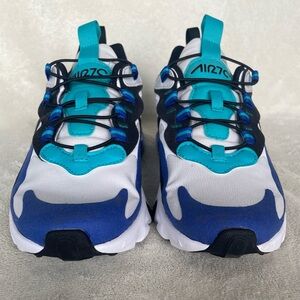 Nike Air Max 270 React Shoes Kids Size 3 Youth Oracle Aqua Blue [BQ0103-105]